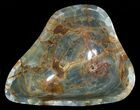 Carved, Blue Calcite Bowl - Argentina #63238-1